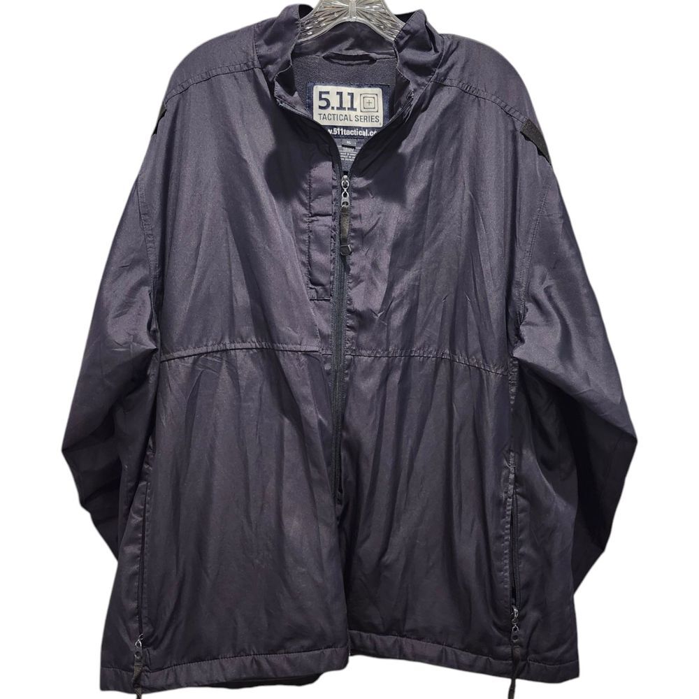 511 Tactical Windbreaker Microfiber Lined Packable Conceal Pocket Jacket Blue XL